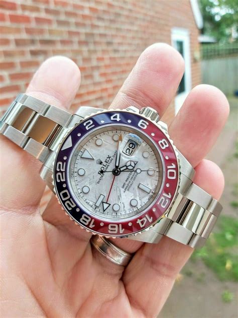 rolex gmt-master ii white gold meteorite dial 126719blro|Rolex Gmt Master II price.